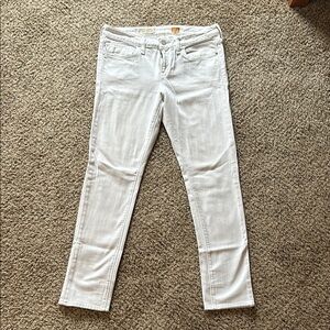 White Straight Leg Jeans